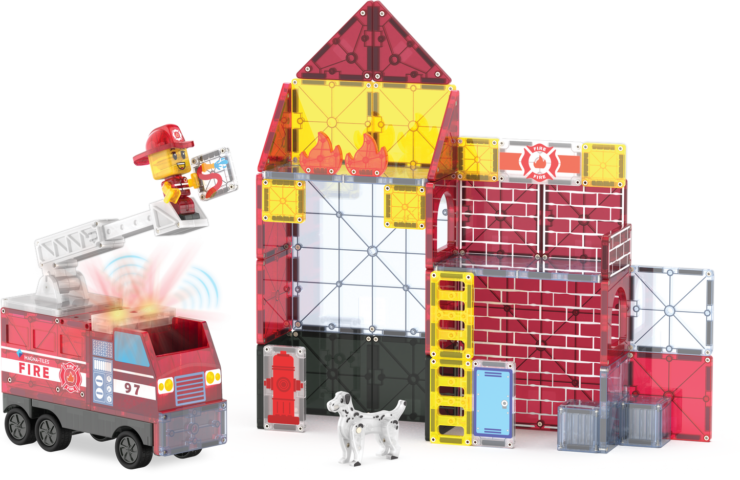MAGNA-TILES® Fire Station