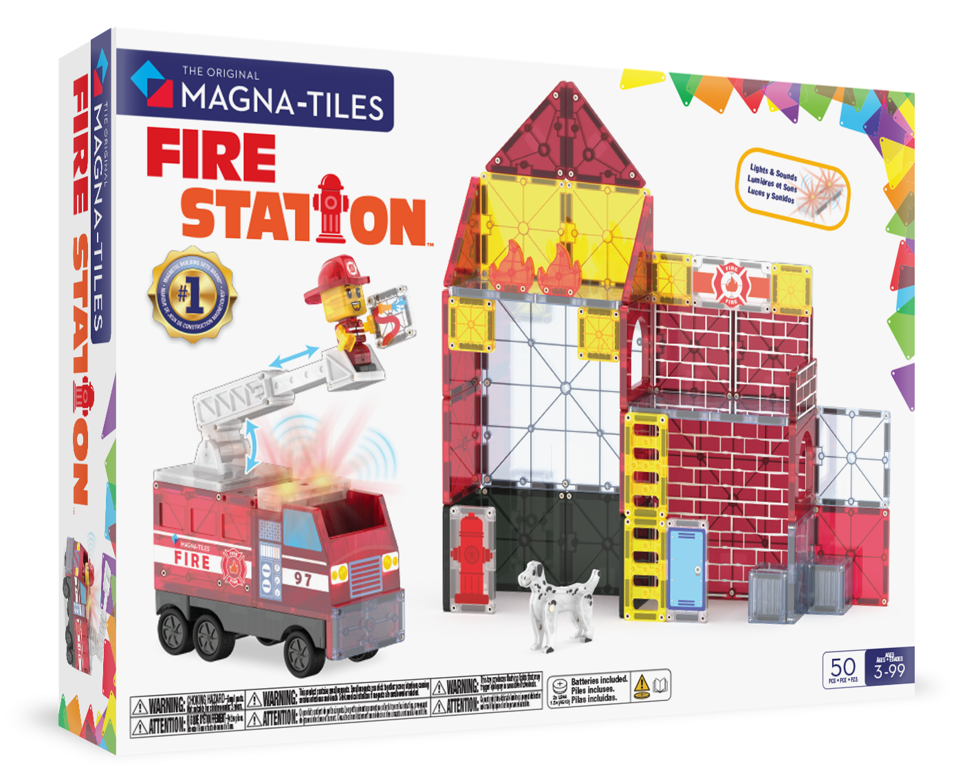 MAGNA-TILES® Fire Station