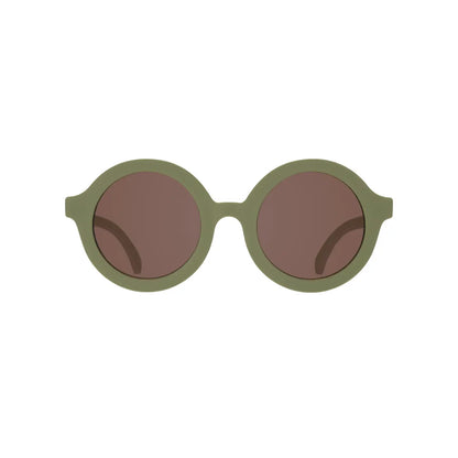 Wild Moss Euro Round Kids Sunglasses with Amber Lens