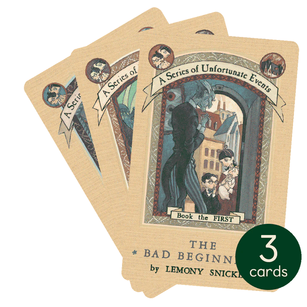 The Trouble Begins: A Collection of Unfortunate Events - 3 Audiobook Cards