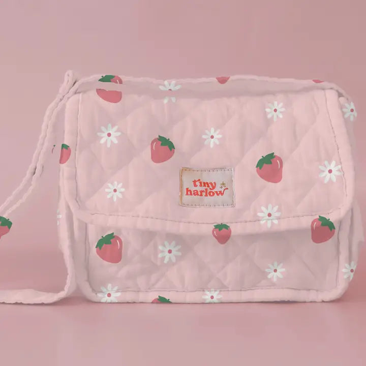Tiny Tummies Diaper Bag - Strawberry Picnic - Tiny Harlow