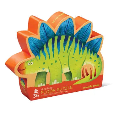 36-Piece Shaped Box Puzzle - Dino Land Crocodile Creek Lil Tulips