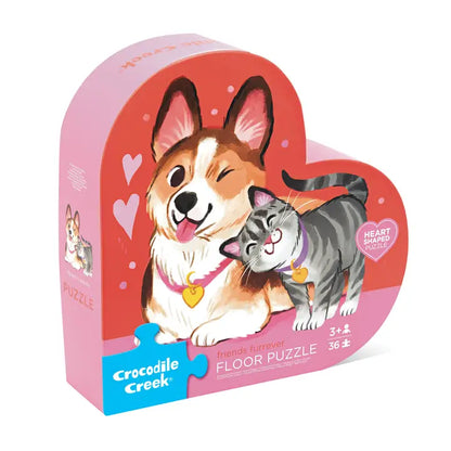 36-Piece Shaped Box Puzzle - Friends Furrever Crocodile Creek Lil Tulips