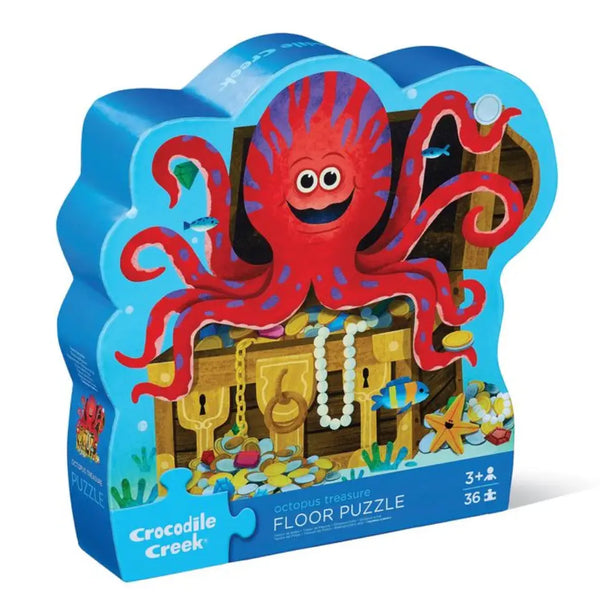 36-Piece Shaped Box Puzzle - Octopus Treasure Crocodile Creek Lil Tulips