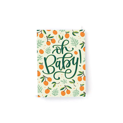 MINI Oh Baby- Oranges Greeting Card