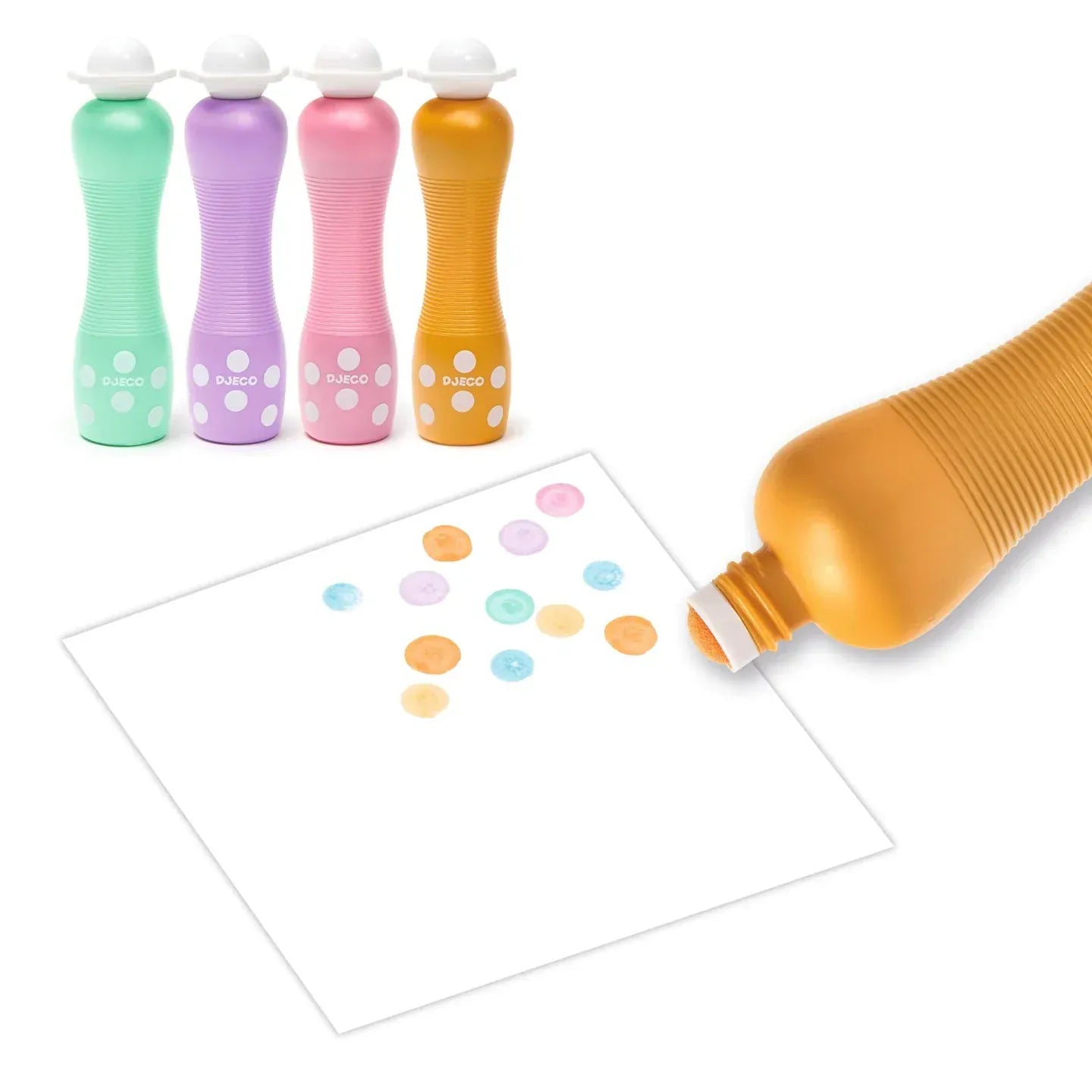4 Foam Markers - Pearly Djeco Lil Tulips