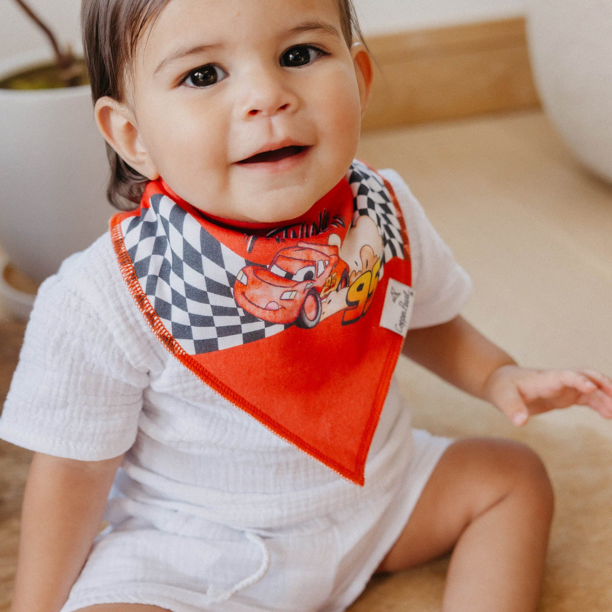 4 Pack Baby Bandana Bibs - Disney Pixar Cars Copper Pearl Lil Tulips
