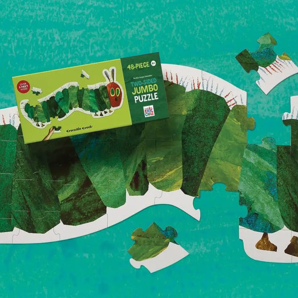48-Piece Two Sided Jumbo Puzzle - the Very Hungry Caterpillar Crocodile Creek Lil Tulips