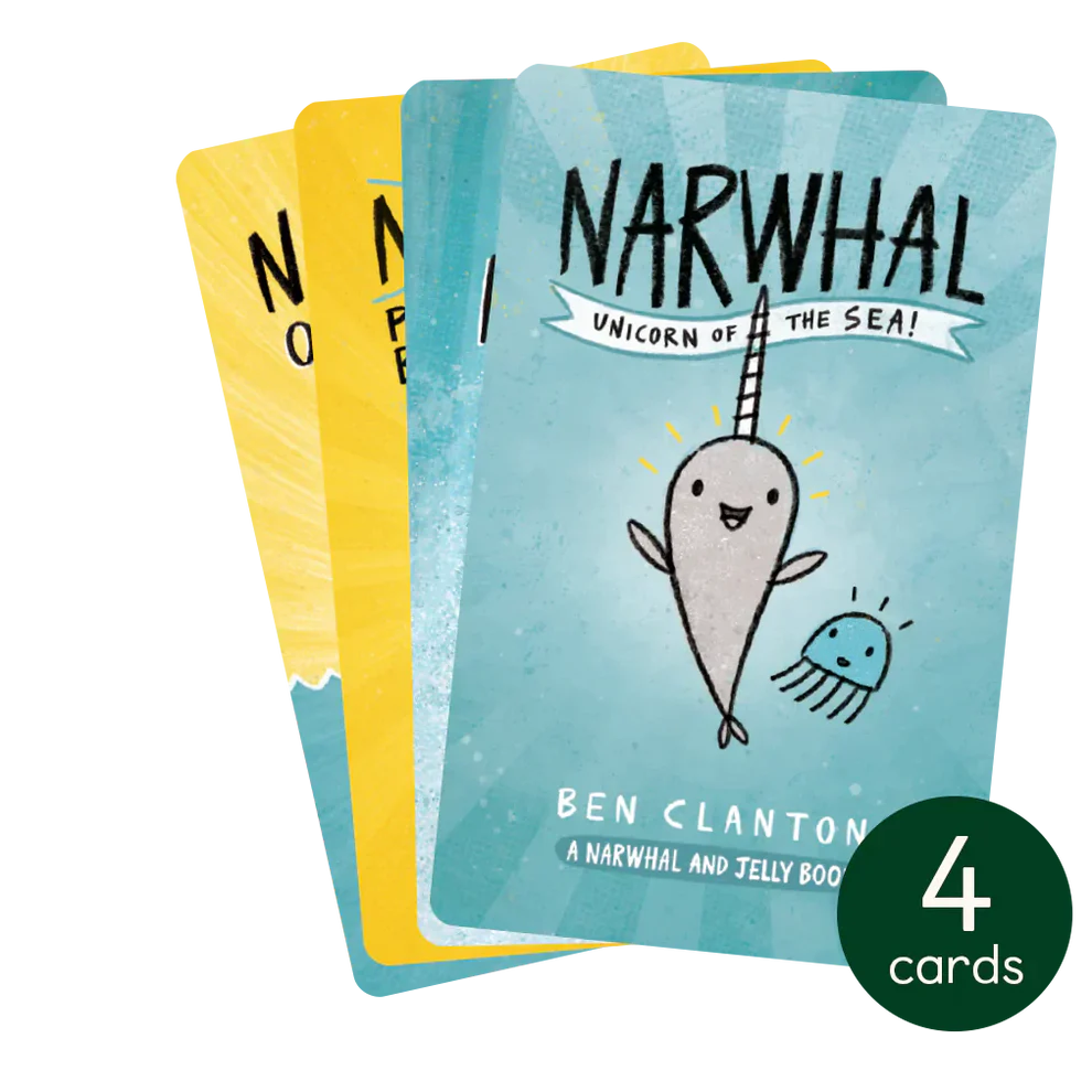 The Narwhal and the Jelly Collection - 4 Audiobook Cards