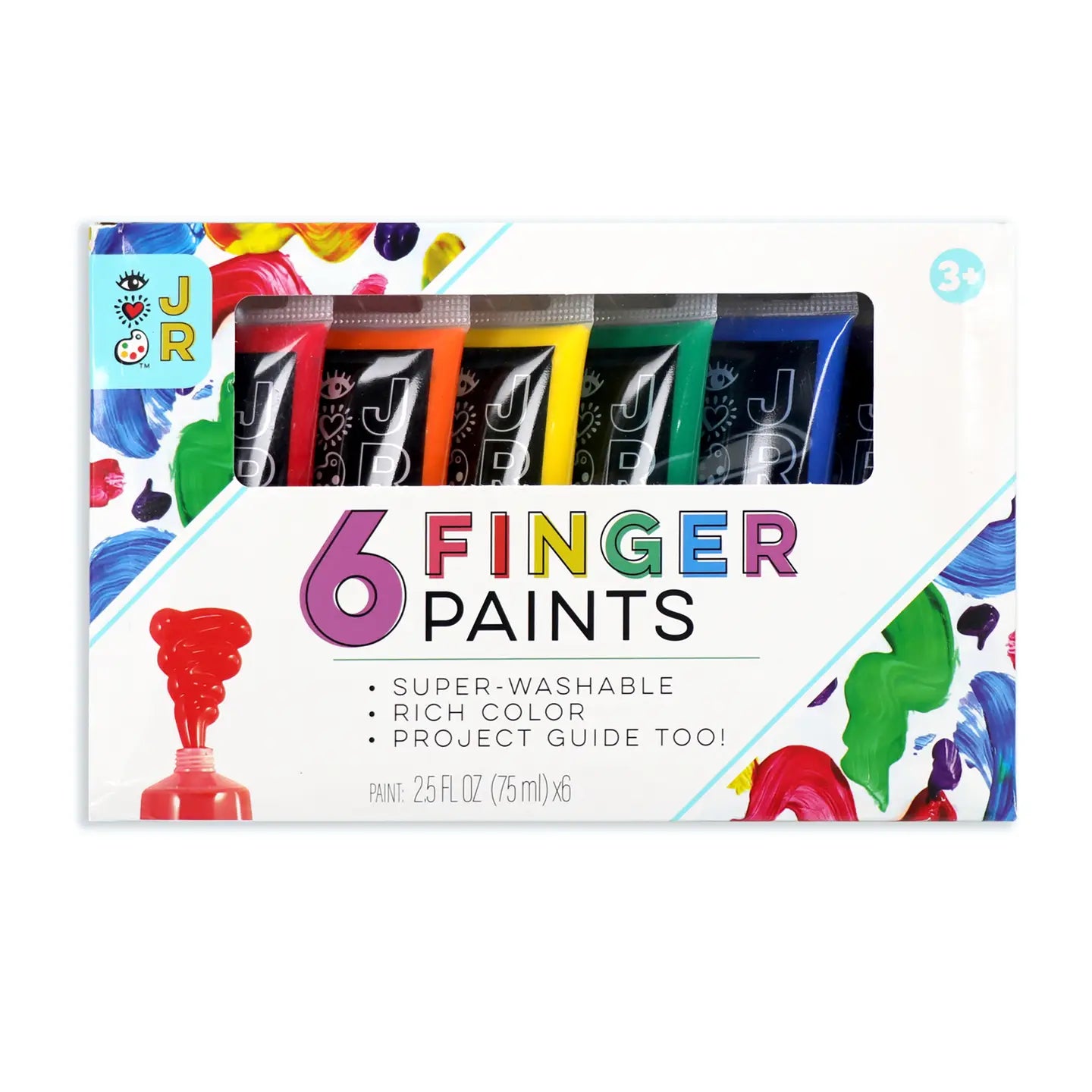 6 Finger Paints Bright Stripes Lil Tulips