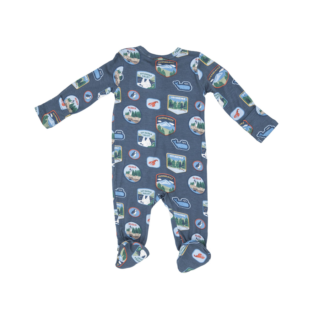 National Parks Patches New England 2-Way Zipper Footie