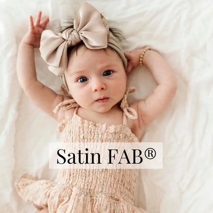 Baby Bling - Nylon Headband with Satin Bow-Gumball
