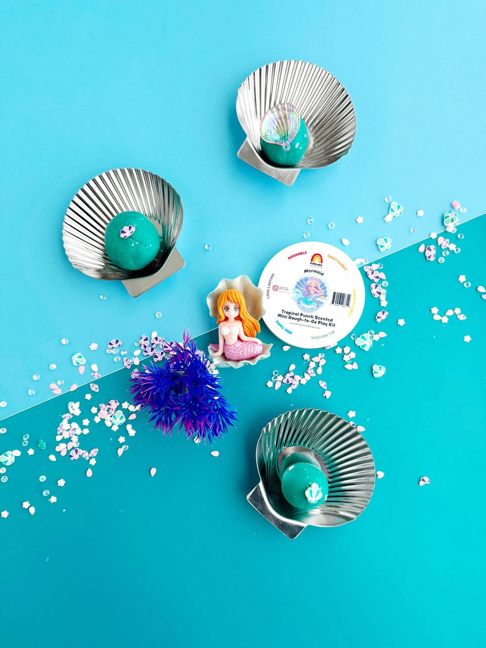 Mermaid Mini Dough-To-Go Play Kit