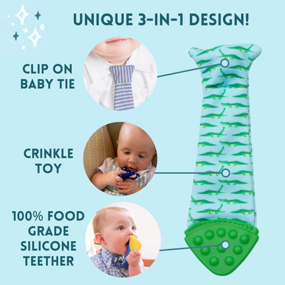 Polkadot Tasty Tie Teether, Crinkle*