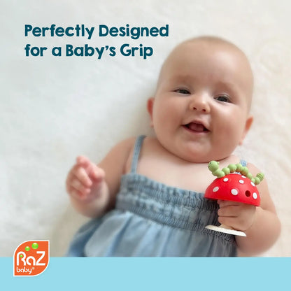 Chompy Grip Teether - Red Mushroom