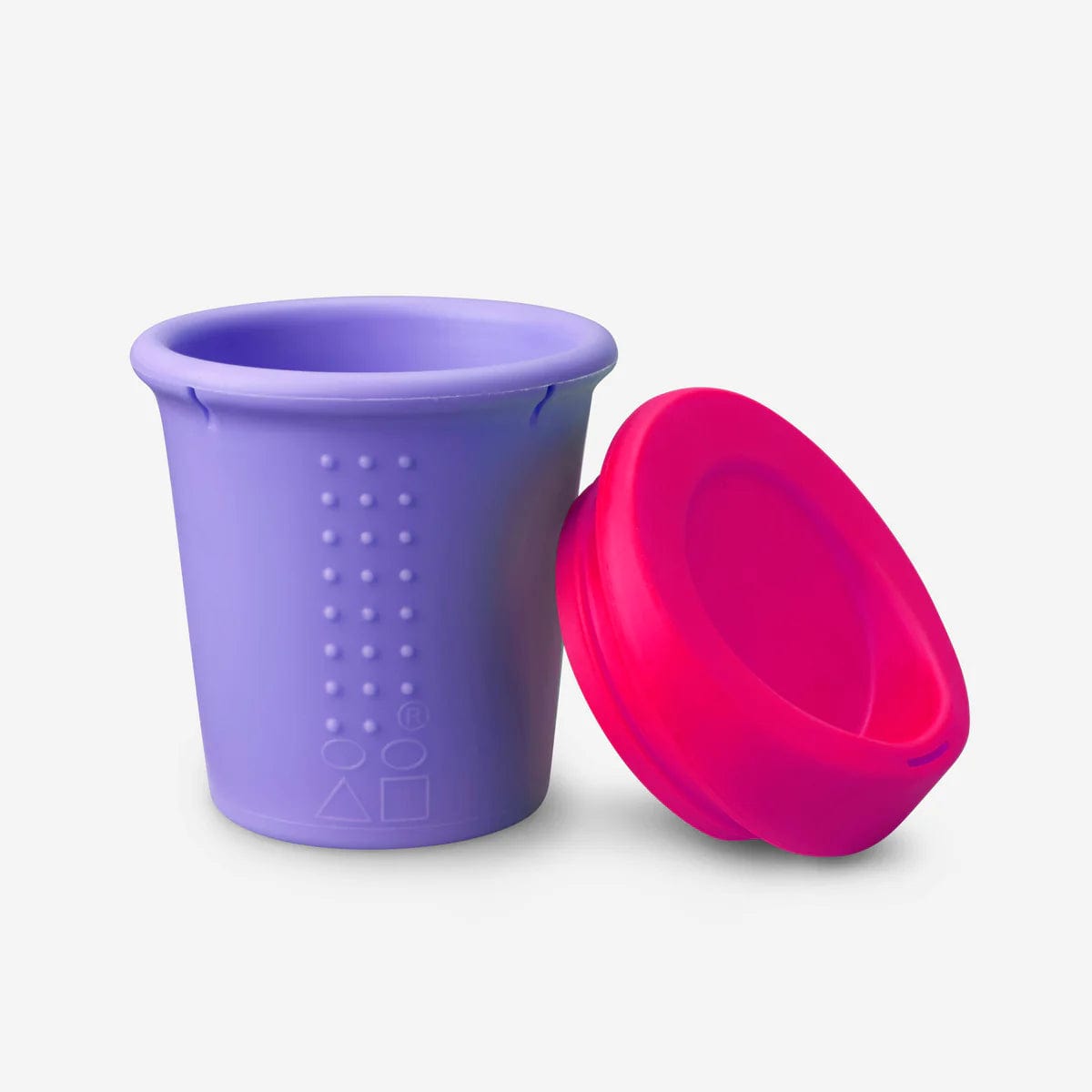 8oz Silicone Kids To-Go Cup (Pink/Purple) Silikids Silikids Lil Tulips