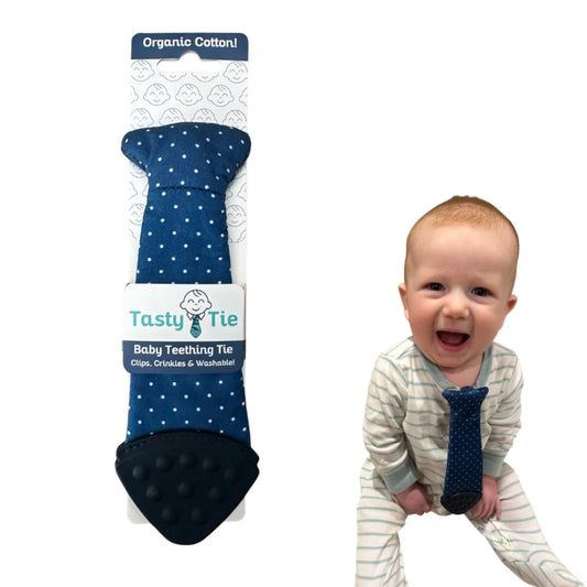 Polkadot Tasty Tie Teether, Crinkle*