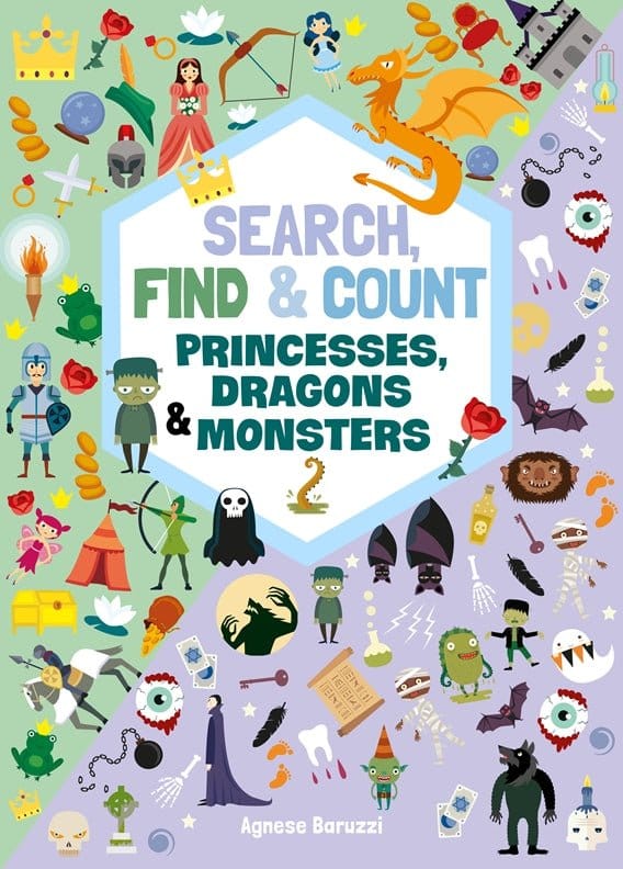 Search, Find & Count: Princesses, Dragons & Monsters cover - Fox Chapel Publishing