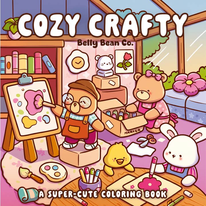 Cover of Cozy Crafty coloring book