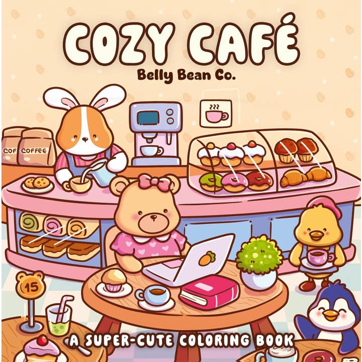 Cover of Cozy Café coloring book