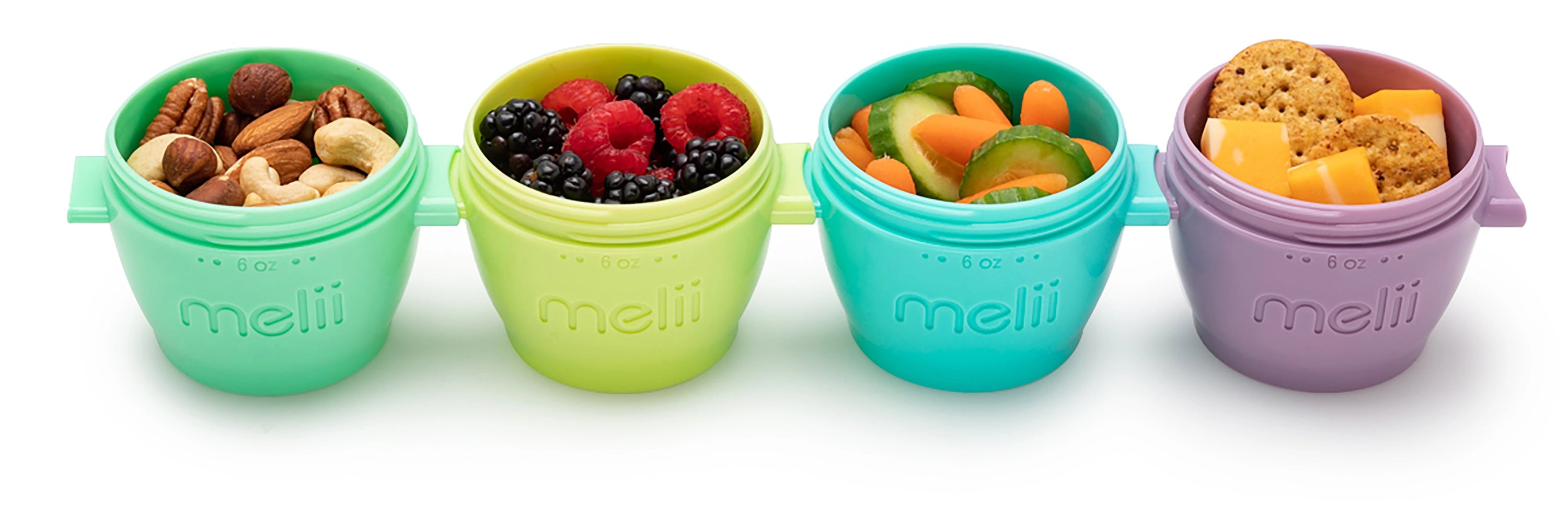 6oz Snap & Go Pods - 4 Freezer & Snack Containers