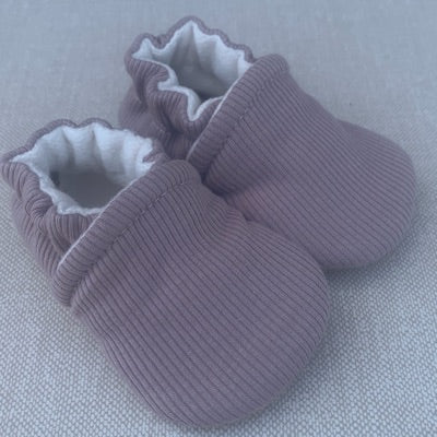 Ribbed Petal Organic Slippers
