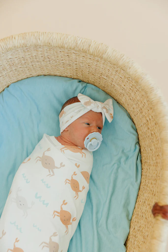 Tide Knit Swaddle Blanket