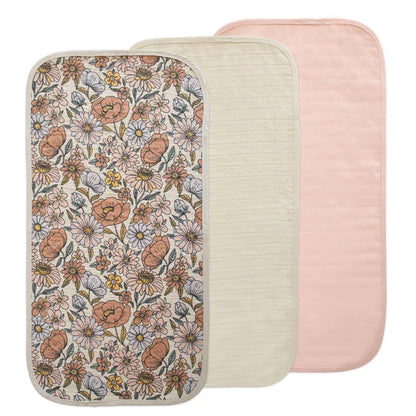Changing Pad Liner 3-Pack Retro Flowers Combo