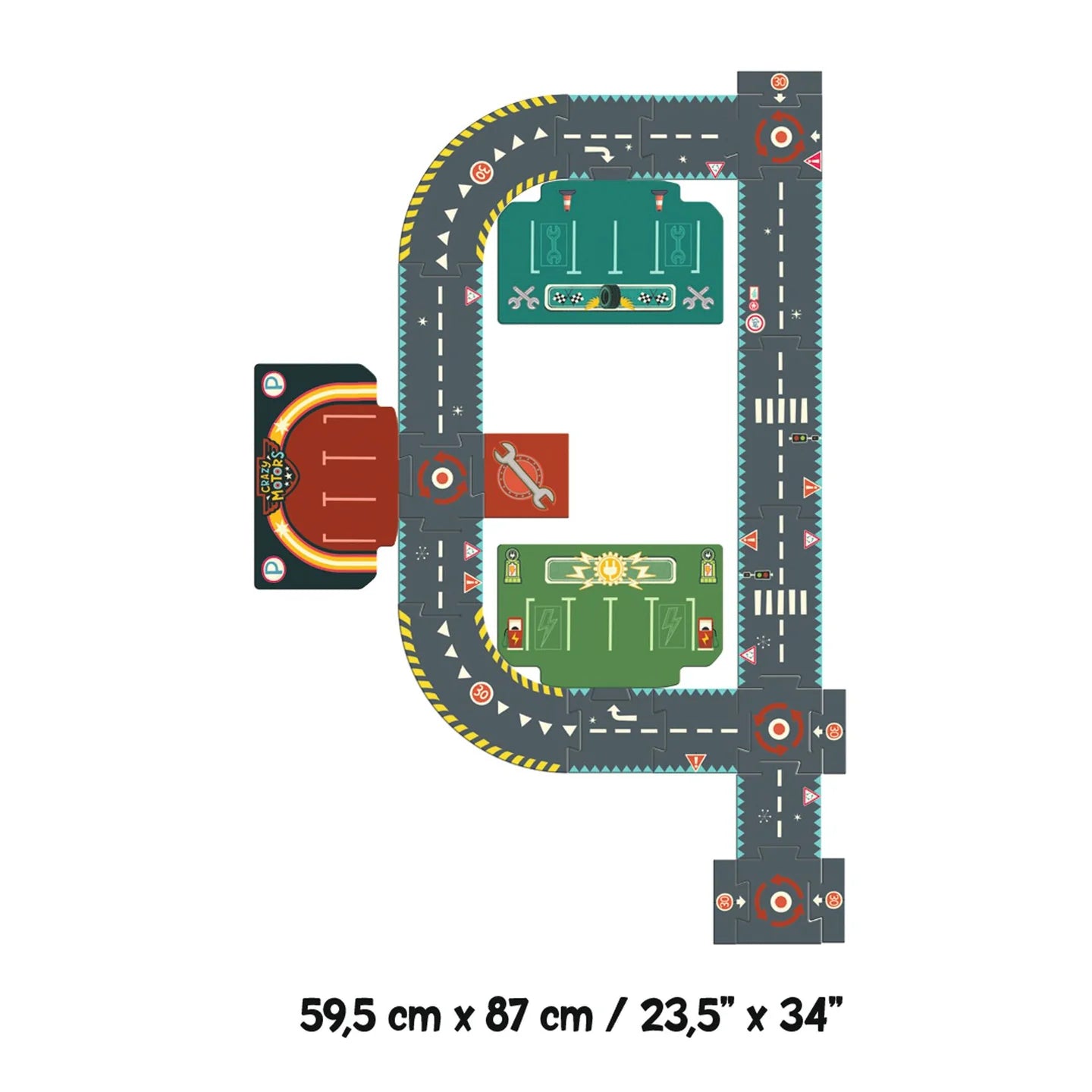 City Circuit 24pc Giant Puzzle