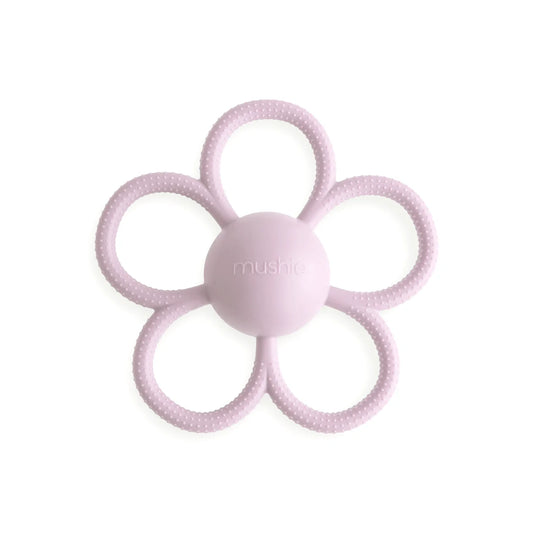 Daisy Rattle Teether - Soft Lilac