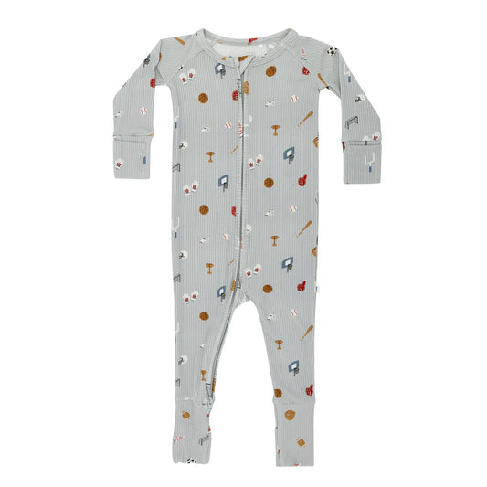 Sports Zone Small Ribbed Zip Romper