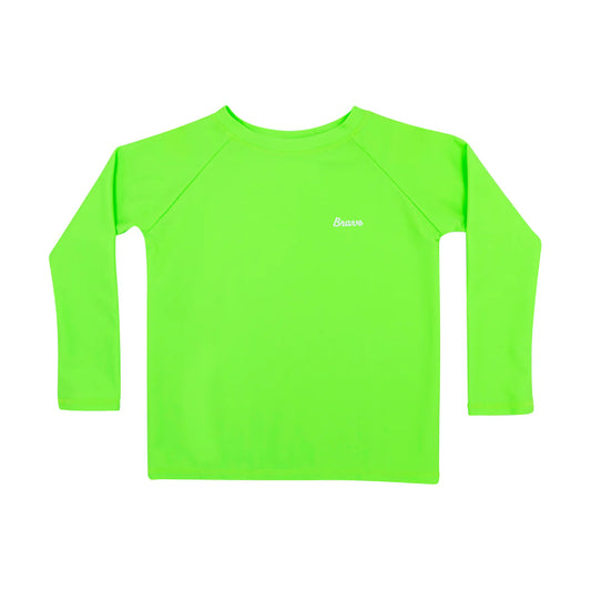 Neon Green Swimming Rash Guard