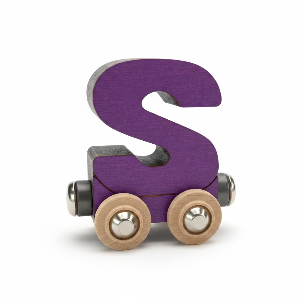 Name Train Letter S - Purple