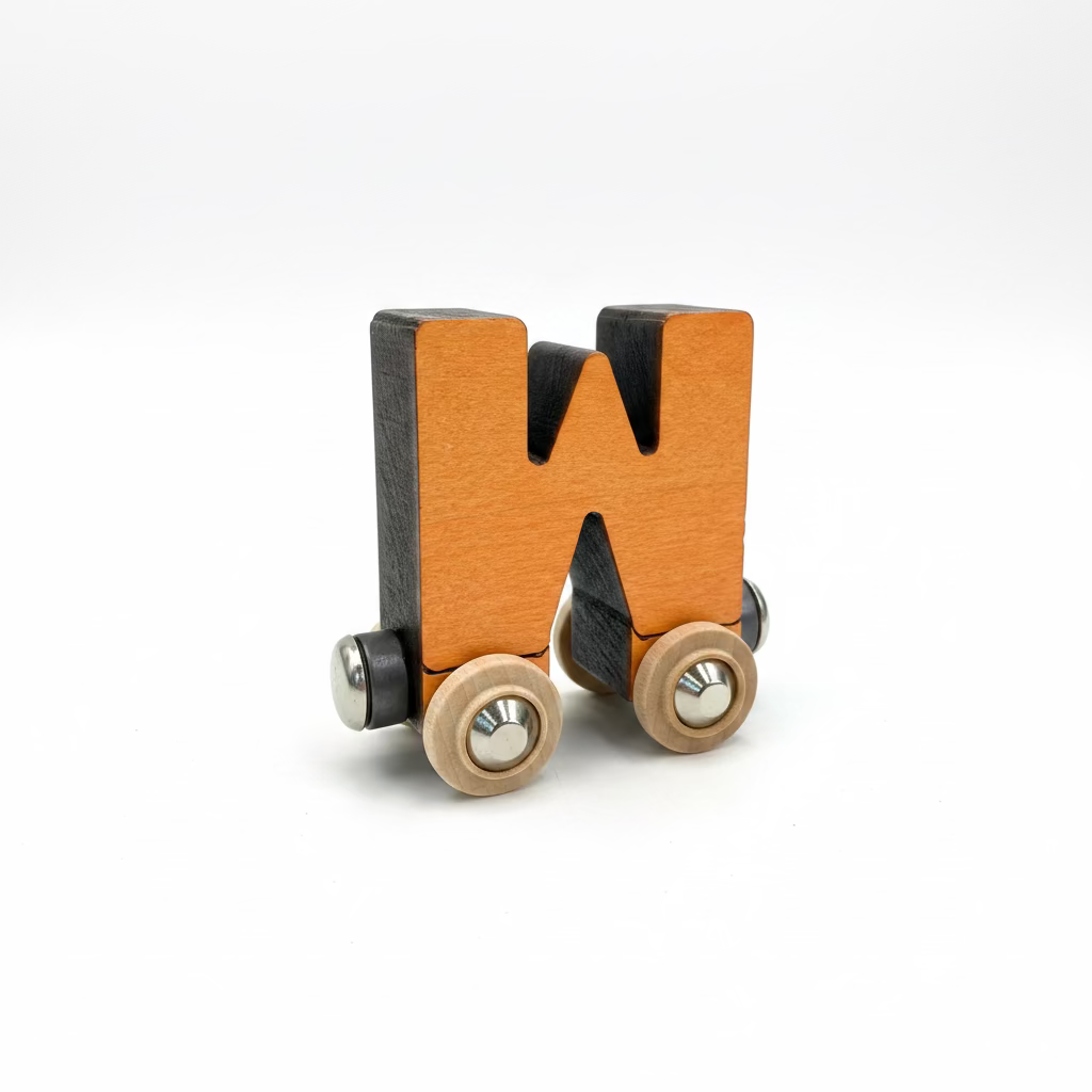 Name Train Letter W - Orange