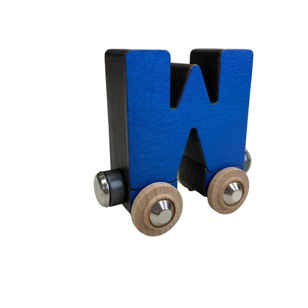 Name Train Letter W - Blue