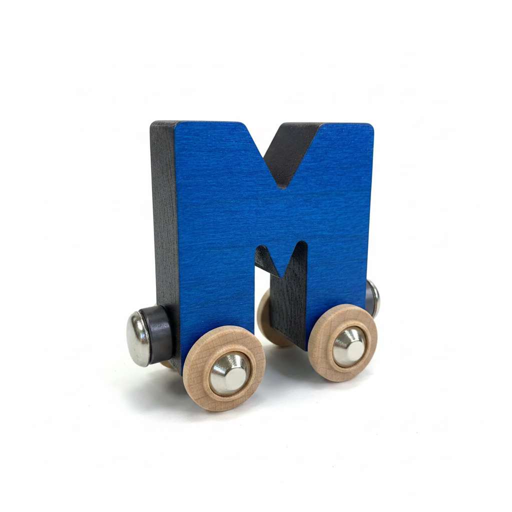 Name Train Letter M - Blue