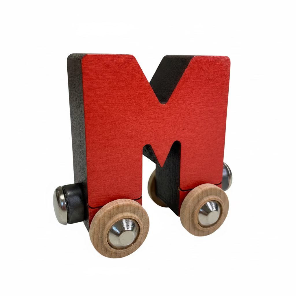 Name Train Letter M - Red