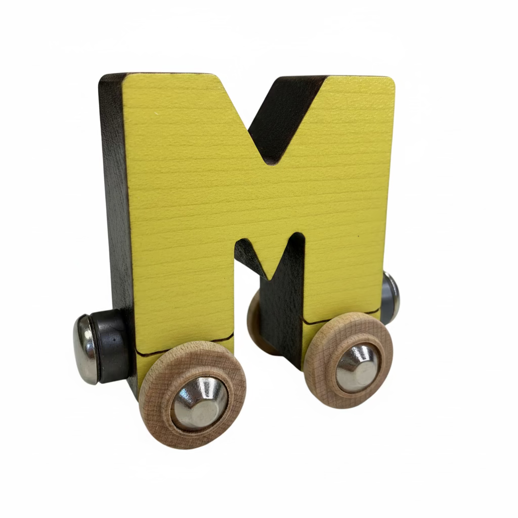 Name Train Letter M - Yellow