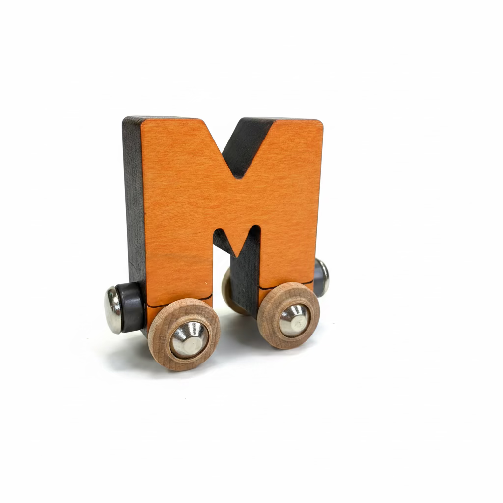 Name Train Letter M - Orange