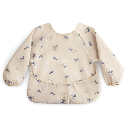 Long Sleeve Bib - Whales
