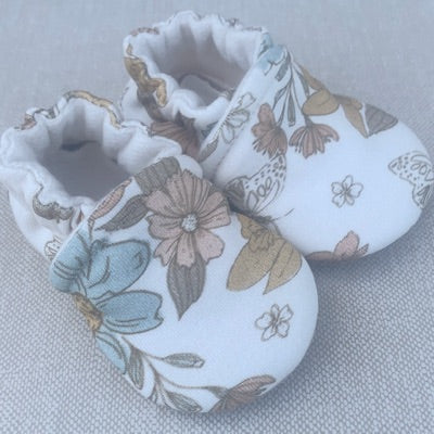 Retro Floral Organic Slippers