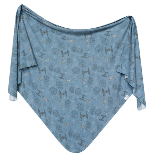 Starships Knit Swaddle Blanket