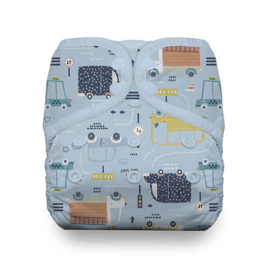 Traffic Jam Snap Natural One Size Pocket Diaper