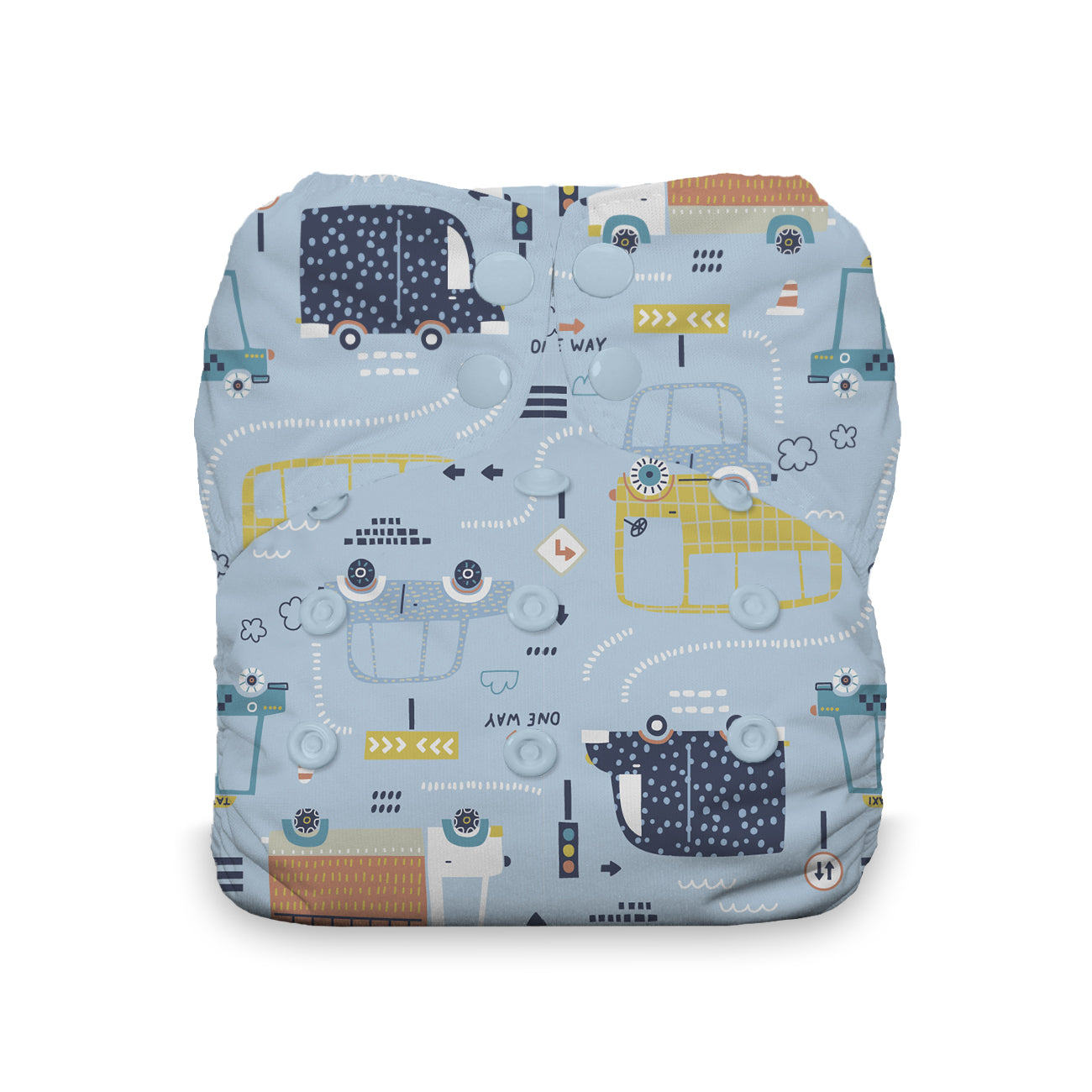Traffic Jam Snap Natural One Size All in One Diaper