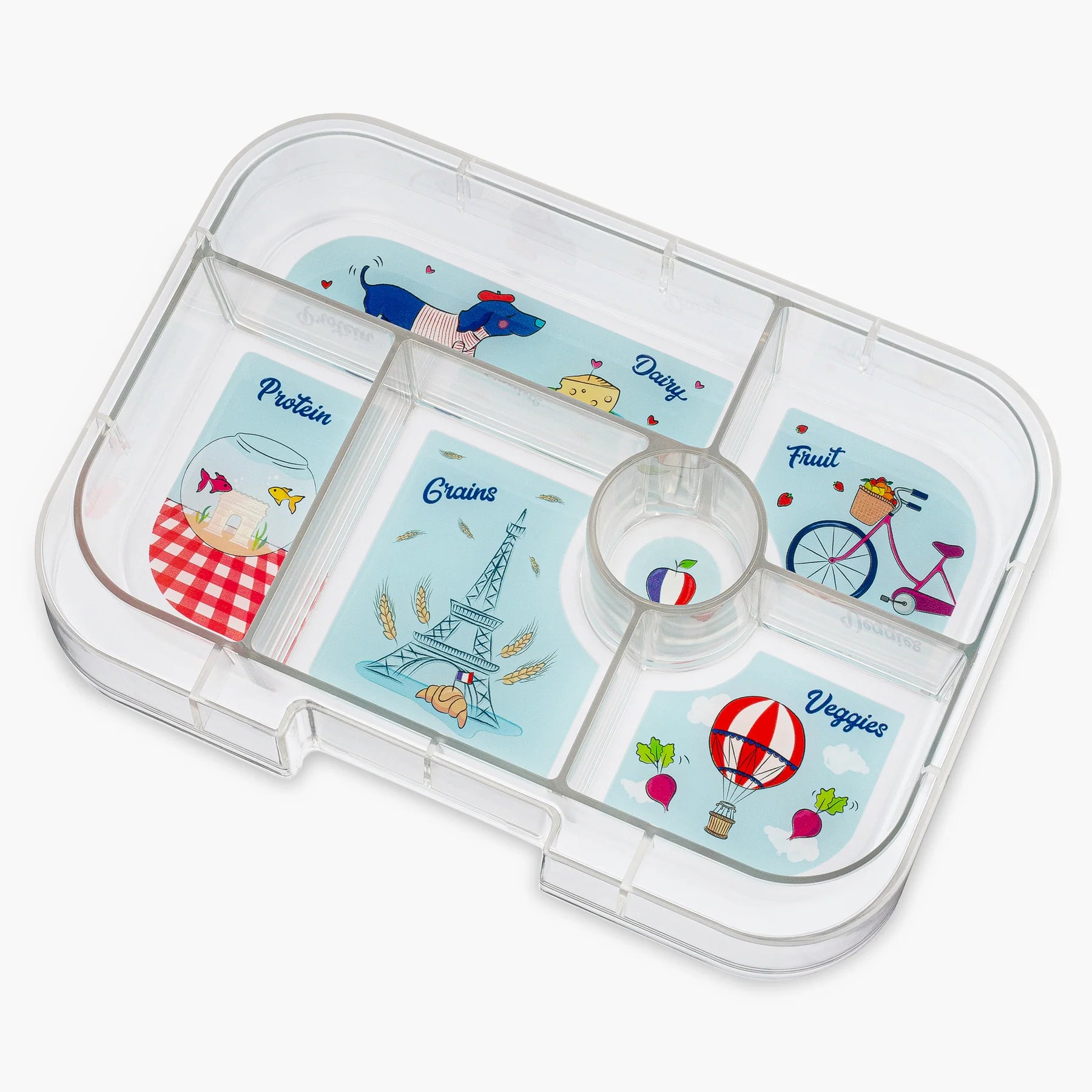  Yumbox Leakproof Snack Bento Box - 3 Compartment Leakproof Bento  Lunch Box for Kids; Perfect snack containers for toddlers or as a small  toddler lunch box (Misty Aqua with Rainbow Tray)
