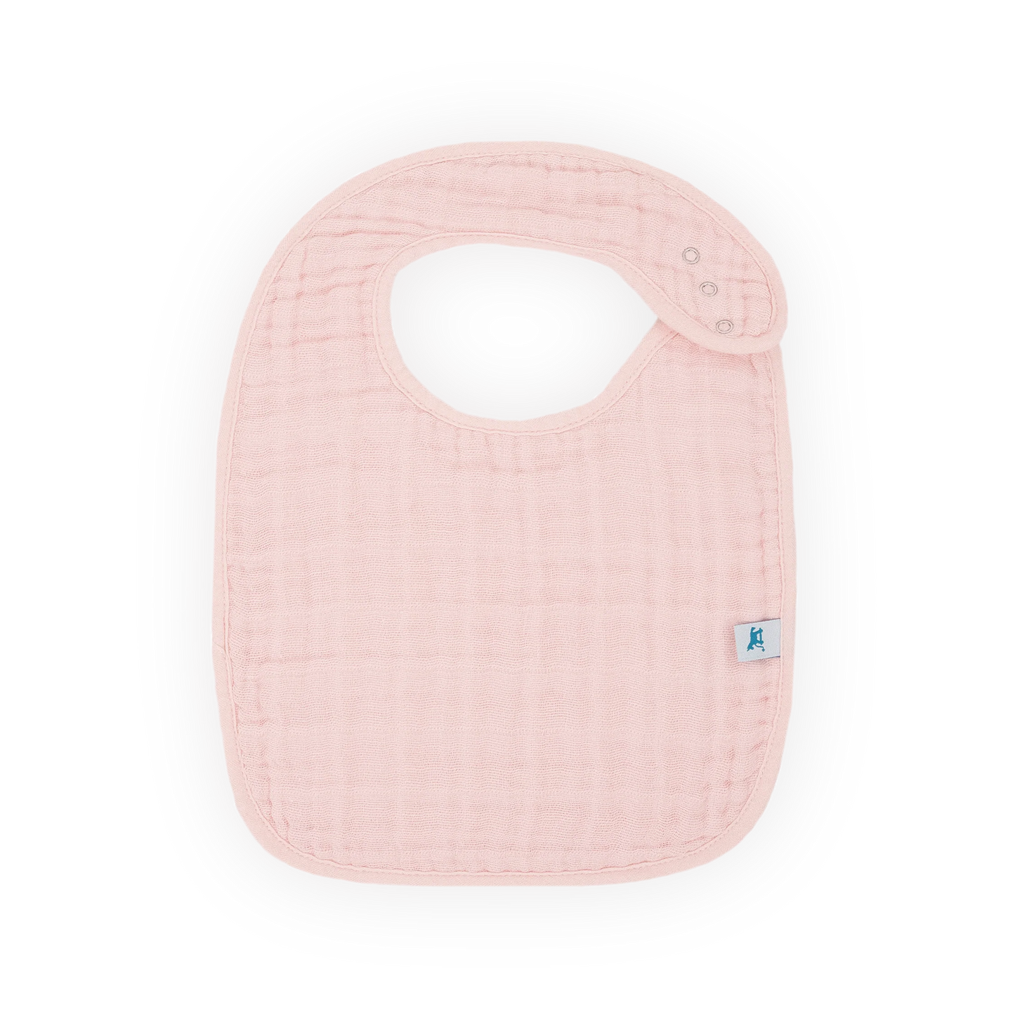 Cotton Muslin Classic Bib 3 Pack - Light Pink