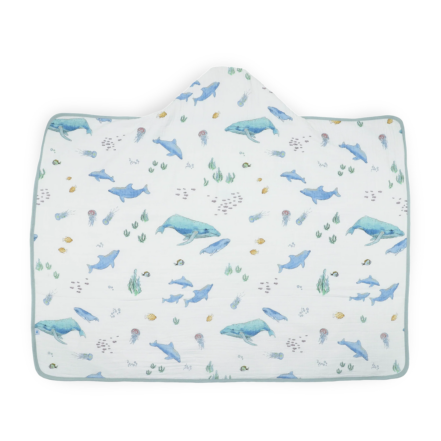 Toddler Hooded Towel - Whales