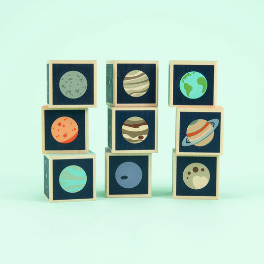 Wooden Planet Blocks