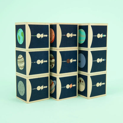 Wooden Planet Blocks