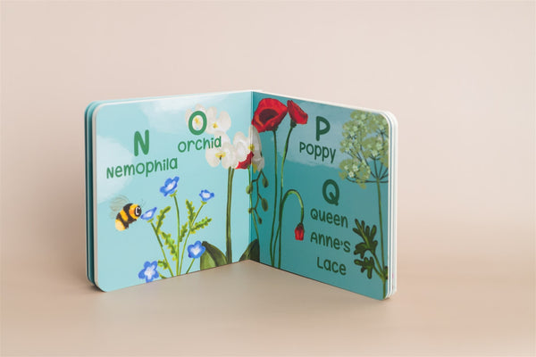 A Bee Sees the Abc's Baby Board Book Bowzey Lil Tulips
